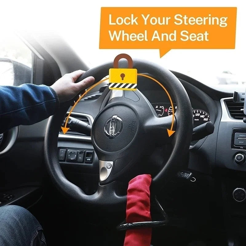GearGuard™ Heavy-Duty Car Steering Wheel Lock