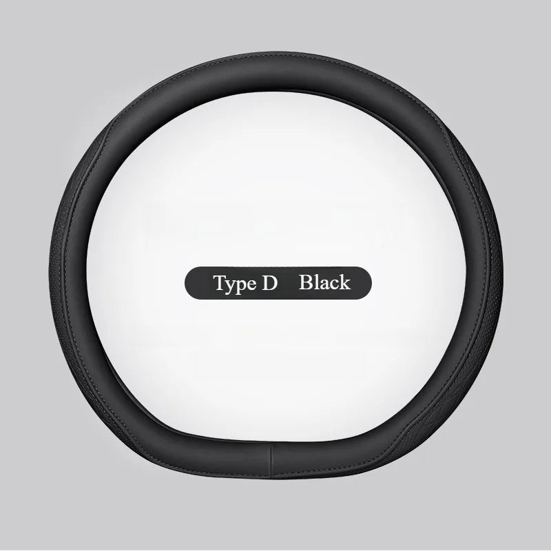 ApexGrip™ Performance Leather Steering Wheel Cover – 15” Universal Fit