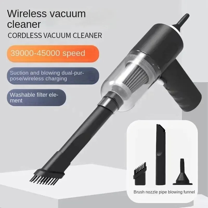 TurboClean™ Portable Car Vacuum – High-Power Handheld Interior Cleaner
