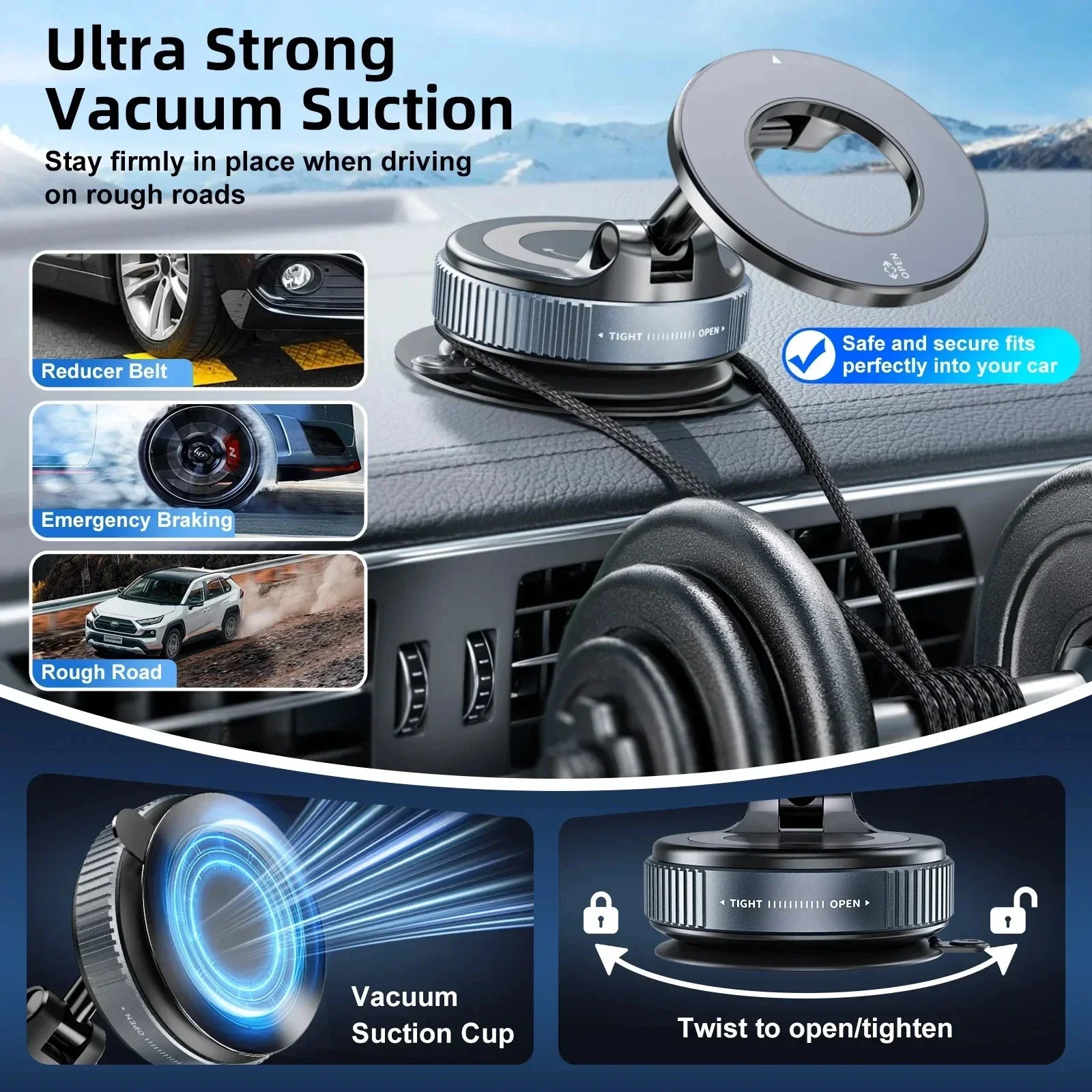 MagGrip Foldable Car Mount